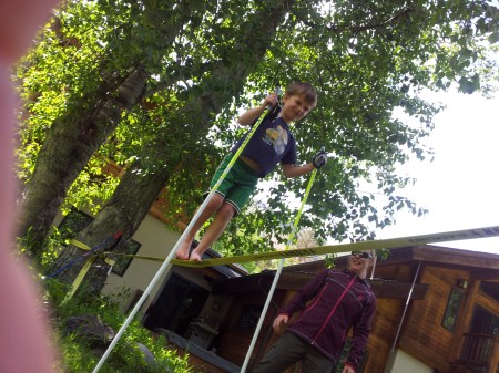 Phil on the slack line